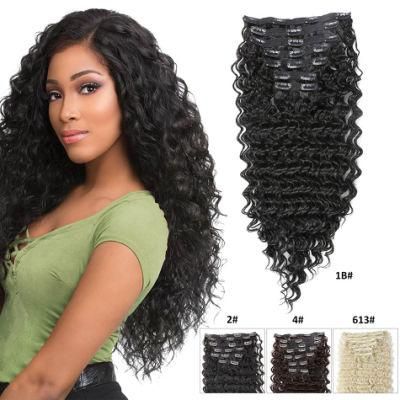 New Fashion Deep Wave Synthetic Hair Clips in Hair