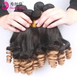Wholesale Ombre Colour Remy Brazilian Virgin Human Hair Funmi Hair Style Cheap Raw Hair Weft