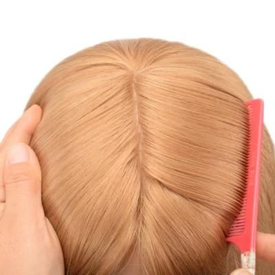 Silk Top Lace Wig Long Blond Color High Quality Human Hair Women Hair Systems