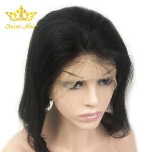 1b Color Straight Bob Full Lace Wigs for 100% Human Virgin Hair