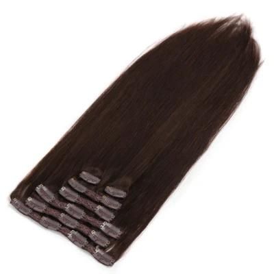 Factory Price Top Grade Double Drawn Skin Weft Seamless Clip in Human Hair Extension