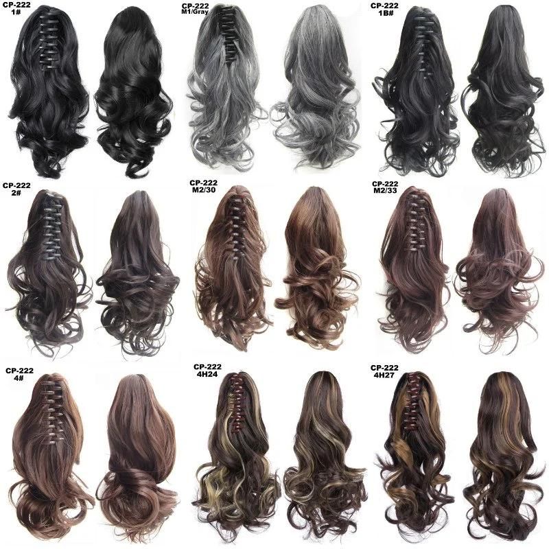 Natural Wave Claw Clip in Ponytail Hairpiece Muti Color