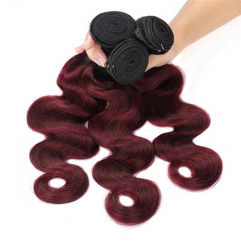 Top Sale Raw Virgin Ombre Color Brazilian Weave Bundles