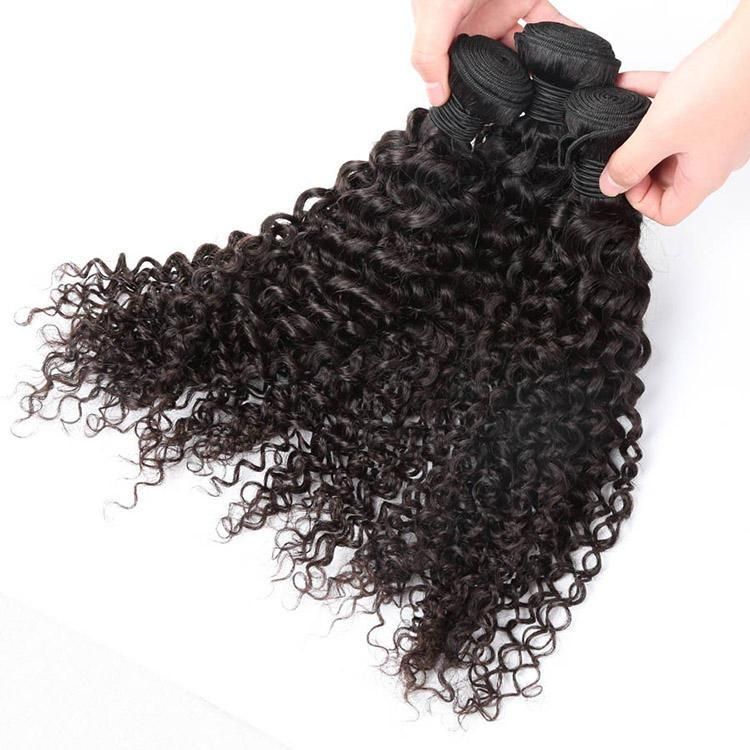 Uprocessed Hair Weave Black Curly Bundle, Wholesael Human Hair Extension.