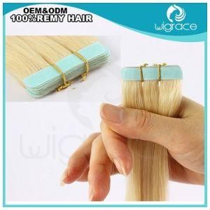 2015 New Arrival American Blue Tape Brazilian Blonde Color Tape in Hair Extension