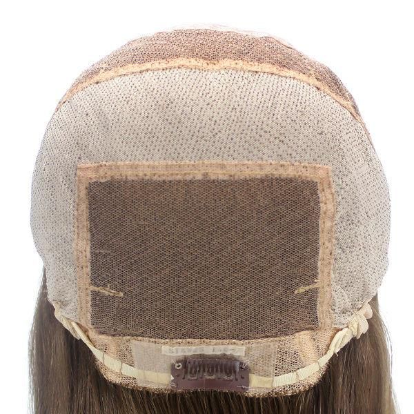 Beautiful French Lace Base Women′s Human Hair Wig with Silk Top