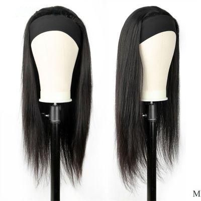 Very Popular Headband Wig Straight Natural Hair Natural Straight Hair Non Lace Wigs Human Hair for Black Women Peruvian Glueless