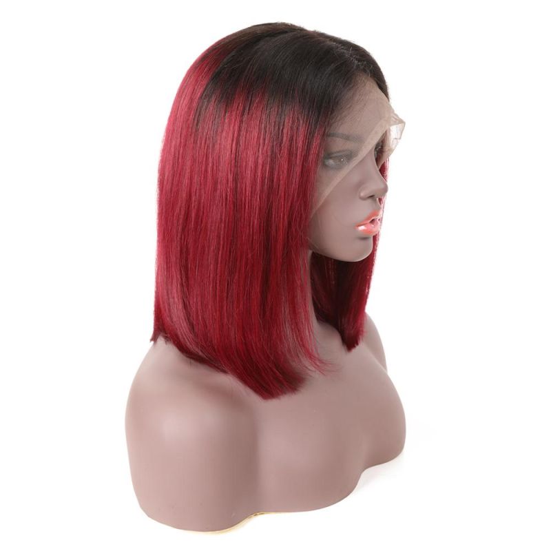 Fancy Color Human Hair Wig Lace Frontal Wig