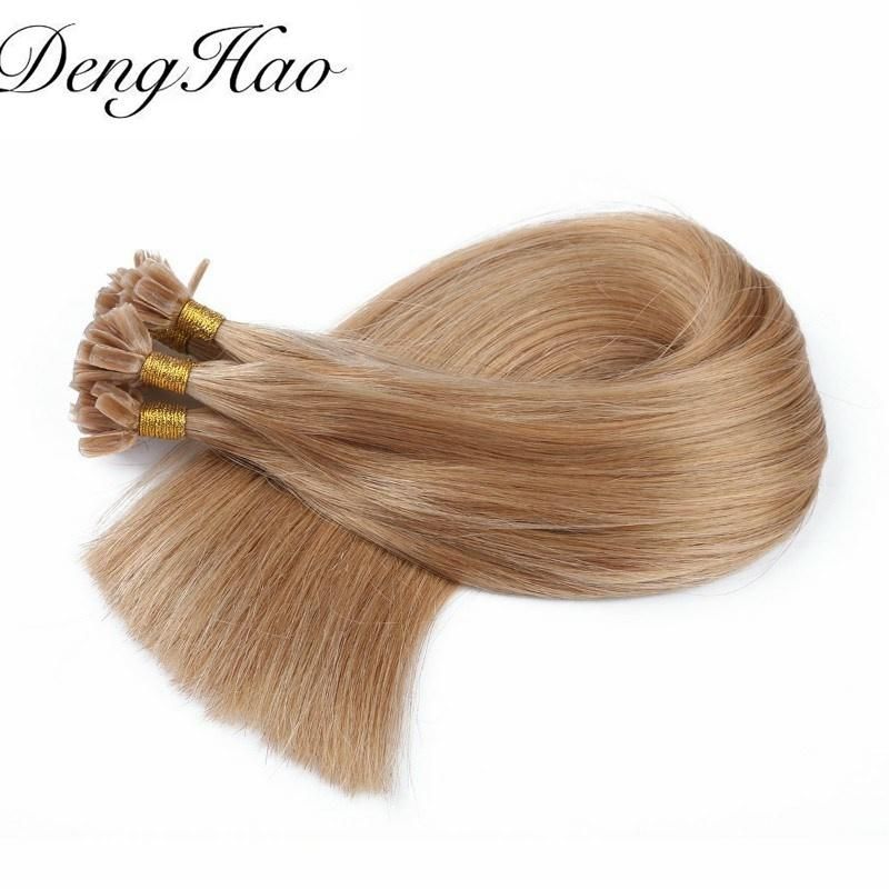 Wholesale Top Quality Prebonded Human Russian Hair I V U Flat Tip Keratin Hair Extensions