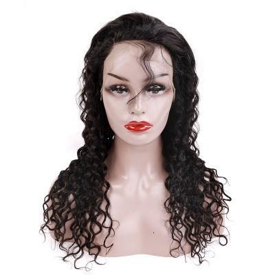 Stock Natural Water Wave Virgin Human Hair Wig 13X4 Lace Frontal Wig