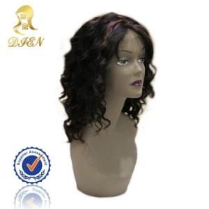 Full Lace Wig Deep Wave Black Color Human Hair