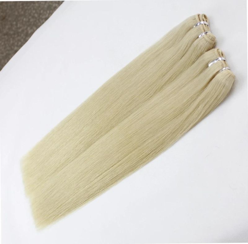 Brazilian Straight Human Hair Hair Bundles Blonde Color Remy Human Hair Weaving Bundles Extensions 613