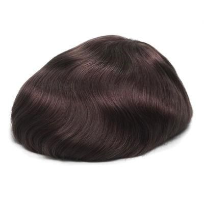 High Quality Real Hair! with a Base of 0.03mm Men&prime;s Wigs