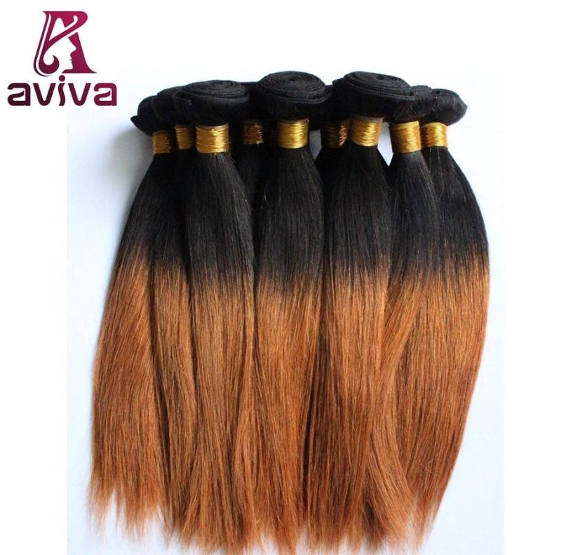 Ombre Peruvian Hair Body Wave Remy Human Hair Extensions Weave Bundles Two Tone Hair Bulk