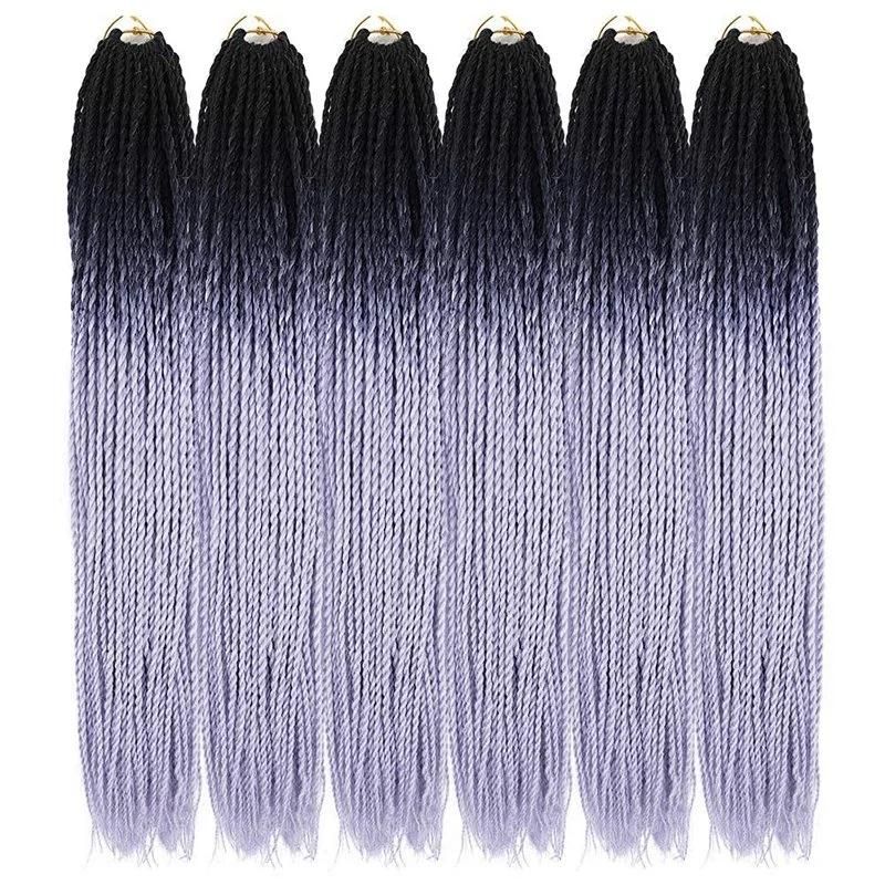 Synthetic Hair Extensions Braids Senegalese Twist Crochet Kanekalon Braiding Hair