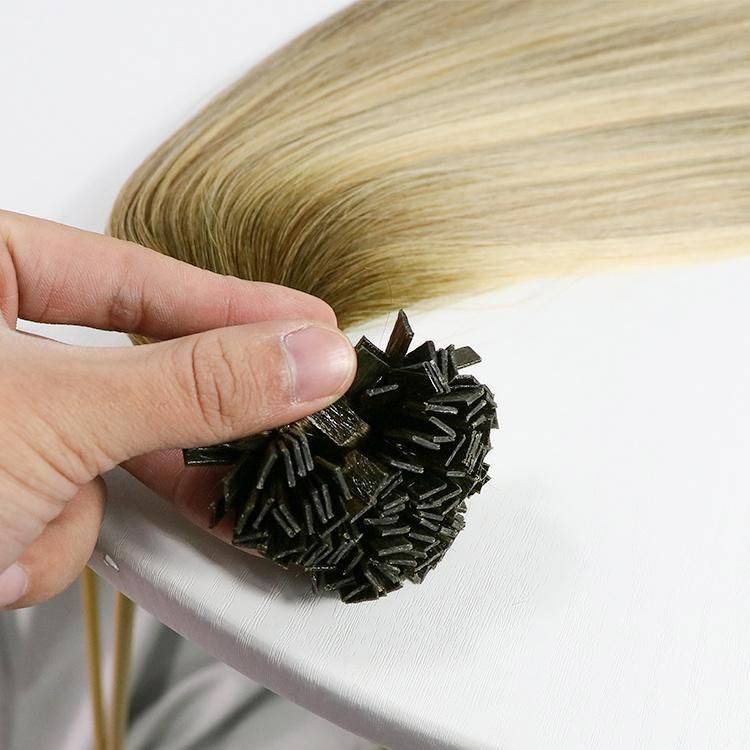 12A Brazilian Cuticle Aligned Keratin Flat Tip Hair Extension Highlight Color
