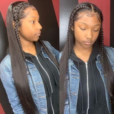 13X4 Lace Frontal Human Hair Wig 18 Inch Straight Human Hair Wigs