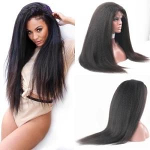 Kinky Straight Full Lace and Lace Front Brazilian Human Hair Wigs