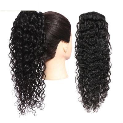 Kbeth Synthetic Clip in on Wrap Around Ponytail Hair Extensions for Women Yaki Kinky Curly Hair Weft