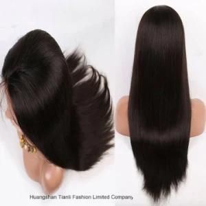 24&quot; Straight Hair #1b 180% Customized Wigs Full Lace Wig