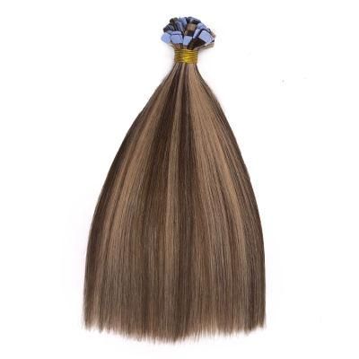 Double Drawn Straight Russian 100% Human Hair Raw Tape in Extensions #P4/27 Piano