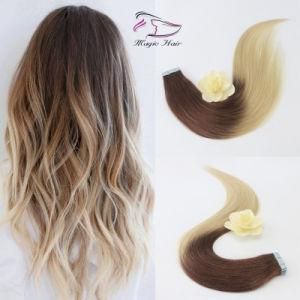 Ombre 4# 613# Ash Blonde 2 Tone Weave Hair Extensions Tape in Extensions