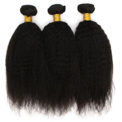 Cheap Yaki Kinky Straight Indian Remy Human Hair Weaving