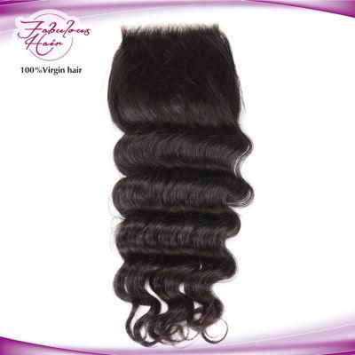 Loose Curly Hair Wave Natural Color 4*4 Lace Hair Closure