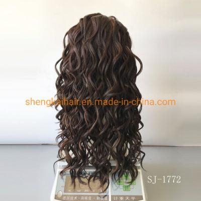 Wholesale Good Quality Handtied Heat Resistant Synthetic Curly Lace Front Synthetic Wigs 610