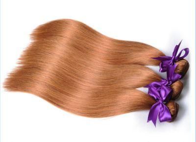 Women Hair Brazilian Straight Hair 3 Bundles Ombre #30 100% Remy Human Hair Extensions