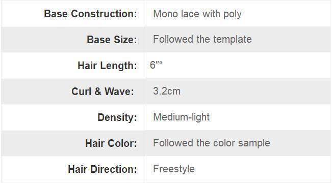Men′s Full Grey Real Human Hair - High Quality Human Hair Replacement Systems - Mono Base