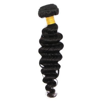 Cheap Wholesale 1b Deep Wave Brazilian Human Hair Weave