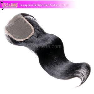 Brazilian Human Hair Swiss Lace Closure in 4X4 Size