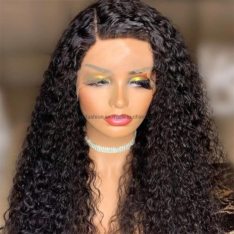 African Fashion Curly Synthetic Fiber Lace Frontal Wig