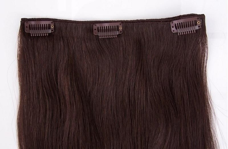 Clip on Hair Extensions Human Hair Clip in Hair Extension (AV-CH010)