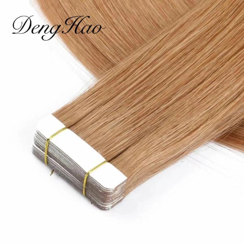 Double Drown 12A Grade 100% Human Virgin Remy Hair Tape in Hair Extensions