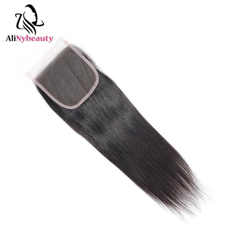 Alinybeauty Wholesale 100% Virgin Human Hair Lace Closure