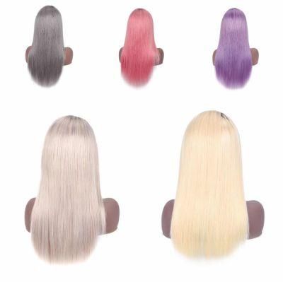 Long Straight Human Hair Front Lace Wig 100% Human Hair Wigs
