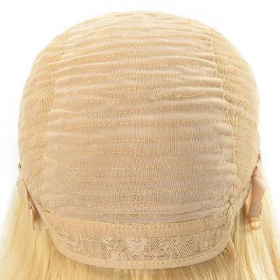 Blond 613 Color Bob Style Natural Hair Toupee