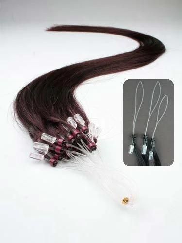 Micro Loop Hair Extensions Easy Loop 1g Micro Bead Brazilian Hair Extension Double Bead Brazilian Micro Ring Loop Hair Extension (AV-RH00-30)