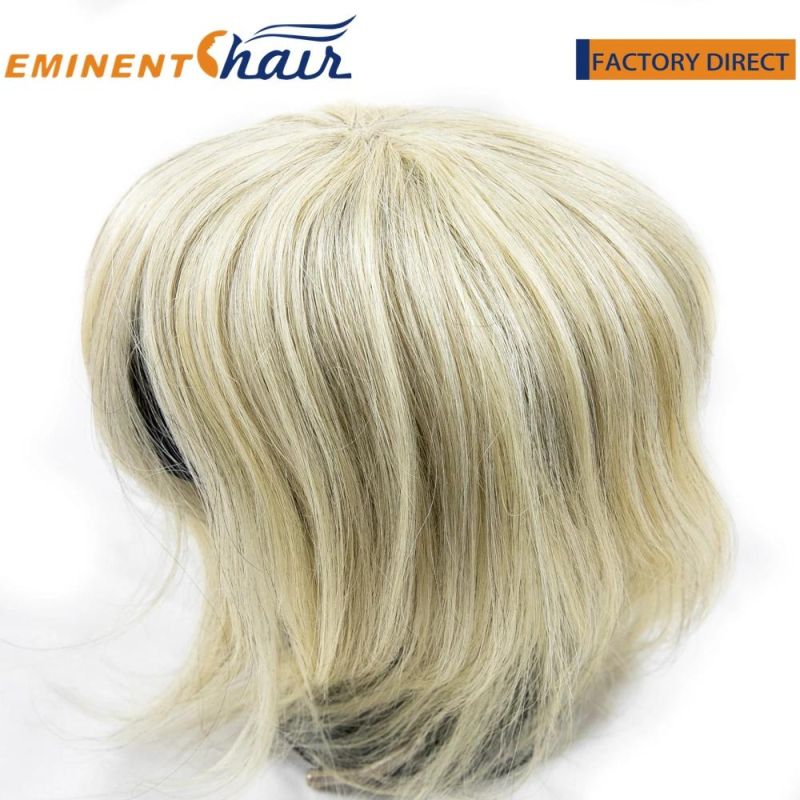 Remy Hair Custom Women Lace Wig in Blond Color