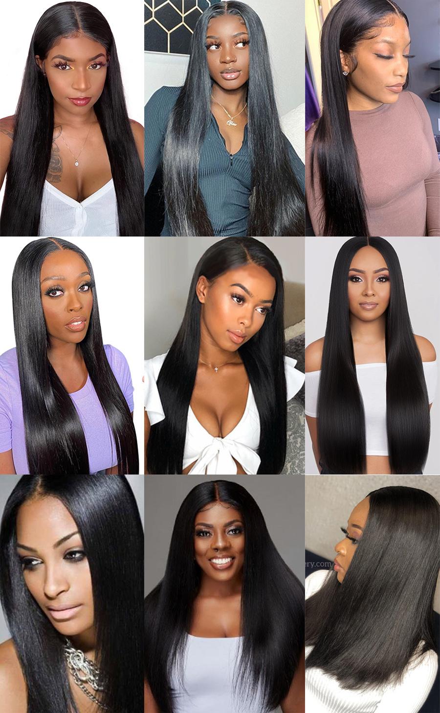 Best Natural European Virgin Hair Bulk Extensions Double Drawn