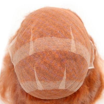 High Quality Red Color Full French Lace No Surgical Hair System