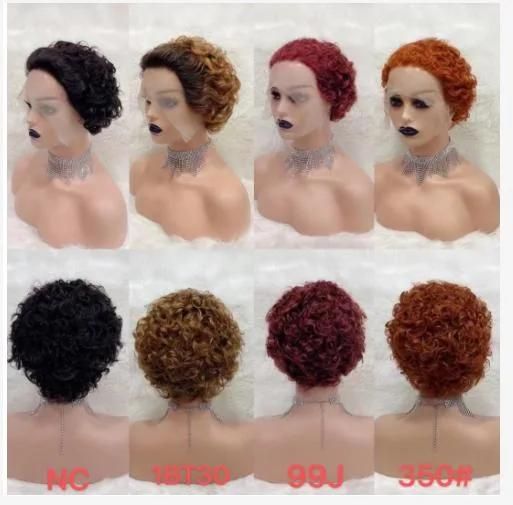 Raw Indian Hair Wigs Ombre Brown Hair Wigs Highlight Lace Front Human Hair Wig