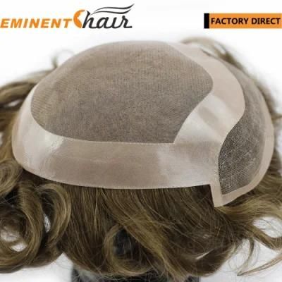 Human Hair Men&prime;s Toupee--Lace Front Toupee--Custom Made Toupee