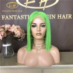 Best Quality Brazilian/Indian Virgin/Remy Human Hair Full/Frontal Lace Bob Wig with Amazing Color