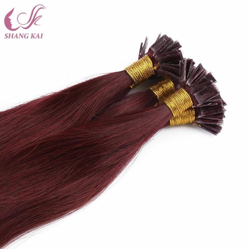 Pre-Bonded U Tip Hair Extensions Keratin