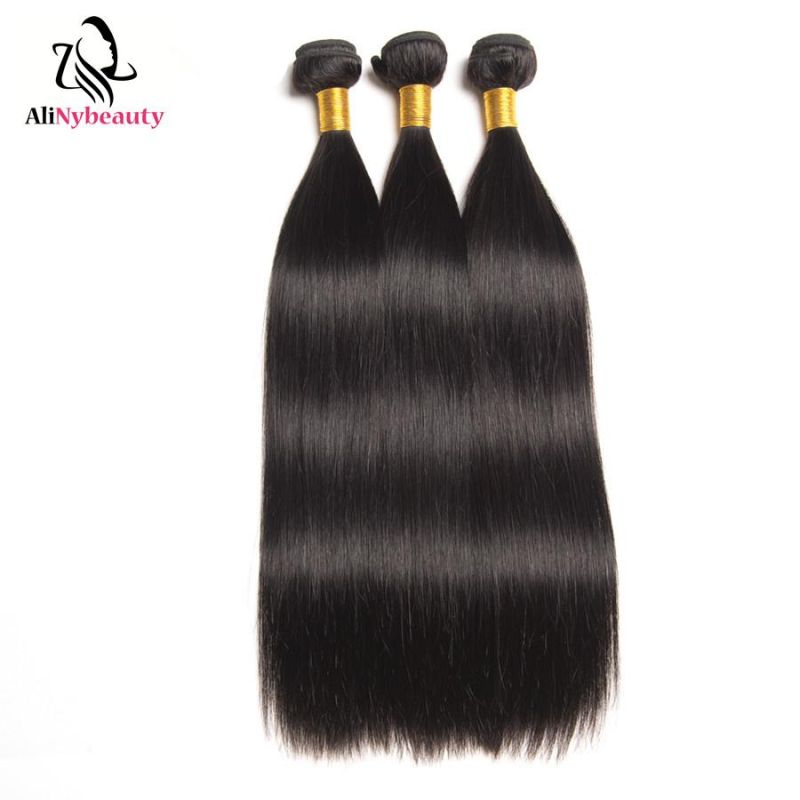 Double Drawn Bone Straight Peruvian 100% Human Hair Extension Cuticle Aligned Virgin Human Hair Wholesale Hair Supplier