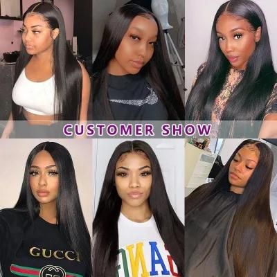 Human Hair Bundles Brazilian Hair Straight Long Hair Black Color 12A Virgin Remy Hair Bundles with Double Drawn for Black Women with Size 24&quot;