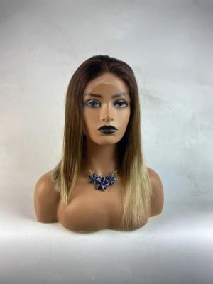 Short Lace Front 13X4 Brazilian Wavy Remy Human Baby Hair Bob Wigs for Women